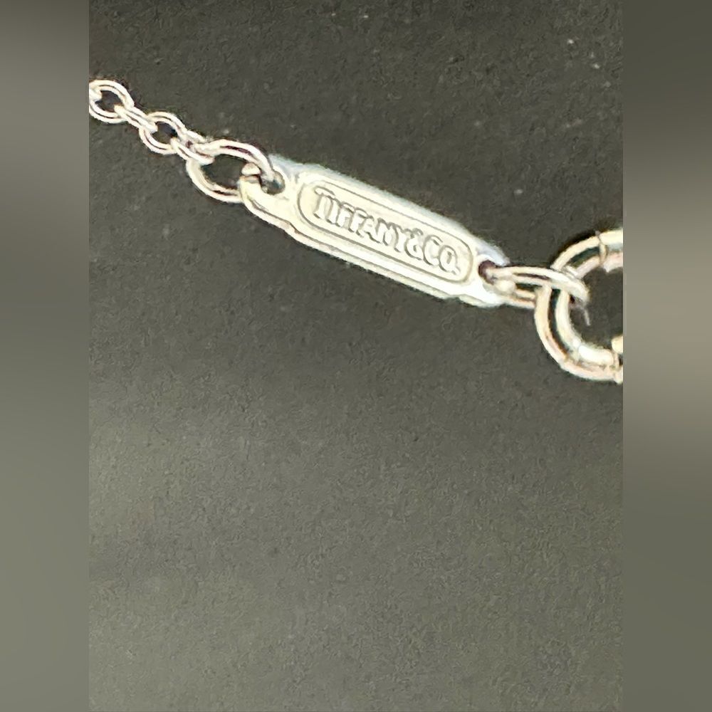 Tiffany and Co. Pendant Necklace Solitaire Diamond Platinum - Picture 3 of 10